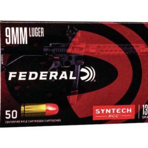Federal Syntech PCC Ammunition 9mm Luger 130 Grain Total Synthetic Jacket 1000 round