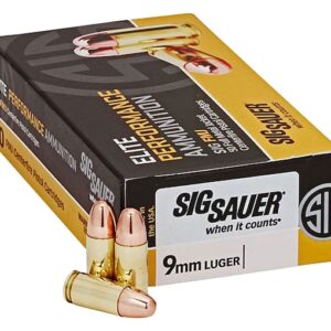 Sig Sauer Elite Performance Ammunition 9mm Luger 147 Grain Full Metal Jacket 1000 round