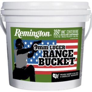 Remington UMC Ammunition 9mm Luger 115 Grain Full Metal Jacket Bucket of 350 1400 round