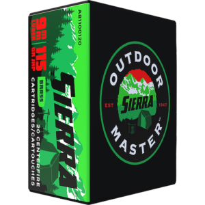 Sierra Outdoor Master Ammunition 9mm Luger 115 Grain Jacketed Hollow Point 500 round