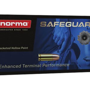 Norma Home Defense Safeguard Ammunition 9mm Luger 115 Grain Jacketed Hollow Point 1000 round