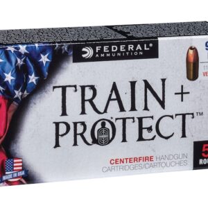Federal Train + Protect Ammunition 9mm Luger 115 Grain Versatile Hollow Point 500 round