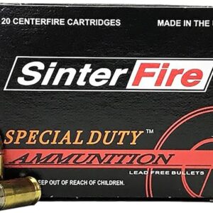 SinterFire Special Duty Ammunition 9mm Luger 100 Grain Frangible Hollow Point Lead Free 500 round