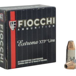Fiocchi Extrema Ammunition 9mm Luger 115 Grain Hornady XTP Jacketed Hollow Point 500 round