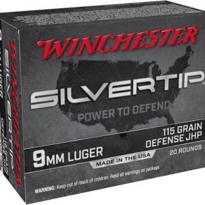 Winchester Silvertip Defense Ammunition 9mm Luger 115 Grain Jacketed Hollow Point 500 round