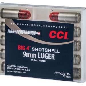 CCI Big 4 Shotshell Ammunition 9mm Luger 50 Grains #4 Shot 500  round