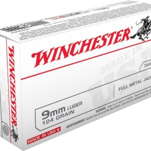 Winchester USA Ammunition 9mm Luger 124 Grain Full Metal Jacket 1000 round