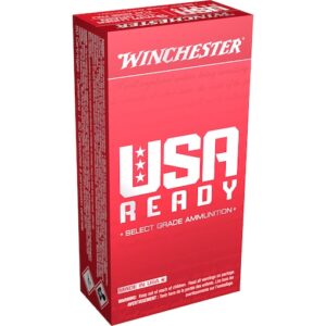 Winchester USA Ready Ammunition 9mm Luger 115 Grain Full Metal Jacket Flat Nose 1000 round