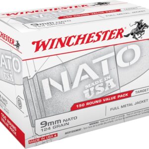 Winchester NATO Ammunition 9mm Luger 124 Grain Full Metal Jacket (Value Pack)