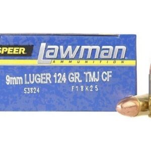 Speer Lawman Cleanfire Ammunition 9mm Luger 124 Grain Total Metal Jacket