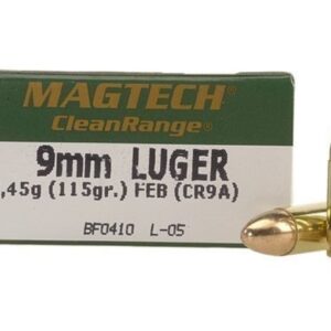 Magtech Clean Range Ammunition 9mm Luger 115 Grain Encapsulated Round Nose 1000 round