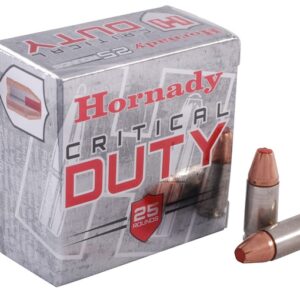 Hornady Critical Duty Ammunition 9mm Luger +P 124 Grain FlexLock 500 round