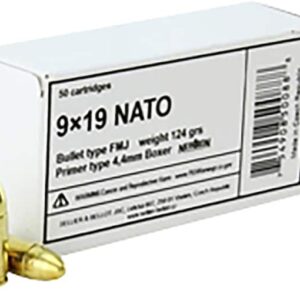 Sellier & Bellot Ammunition 9mm Luger 124 Grain Full Metal Jacket