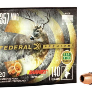 Federal Premium Centerfire Handgun Ammunition .357 Magnum 140 grain Barnes Expander Centerfire Pistol Ammunition P357XB1 Caliber: .357 Magnum, Number of Rounds: 500