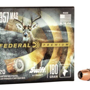 Federal Premium Centerfire Handgun Ammunition .357 Magnum 130 grain Hydra-Shok Jacketed Hollow Point Centerfire Pistol Ammunition PD357HS2 H Caliber: .357 Magnum, Number of Rounds: 500