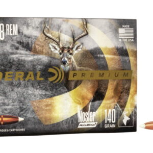 Federal Premium VITAL-SHOK 7mm-08 Remington 140 grain Nosler AccuBond Centerfire Rifle Ammunition P708A1 Caliber: 7mm-08 Remington, Number of Rounds: 500
