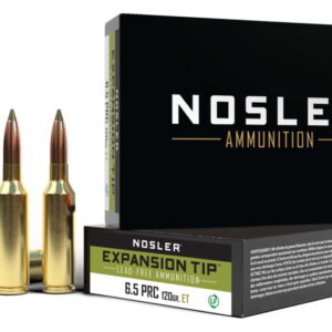 Nosler 6.5 PRC E-Tip 120 grain Brass Cased Rifle Ammunition 40688 Caliber: 6.5mm PRC, Number of Rounds: 500