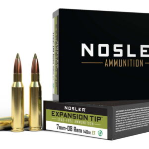 Nosler 7mm-08 Remington E-Tip 140 grain Brass Cased Rifle Ammunition 40033 Caliber: 7mm-08 Remington, Number of Rounds: 500