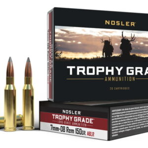 Nosler 7mm-08 Remington Long Range AccuBond 150 grain Brass Cased Rifle Ammunition 61020 Caliber: 7mm-08 Remington, Number of Rounds: 500