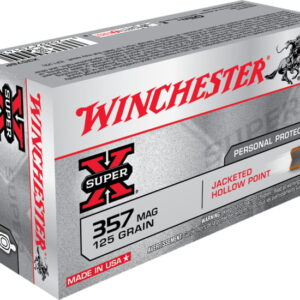 Winchester SUPER-X HANDGUN .357 Magnum 125 grain Jacketed Hollow Point Centerfire Pistol Ammunition X3576P Caliber: .357 Magnum, Number of Rounds: 500