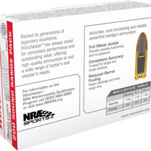 Winchester USA HANDGUN 9mm Luger 115 grain Full Metal Jacket  500 rounds